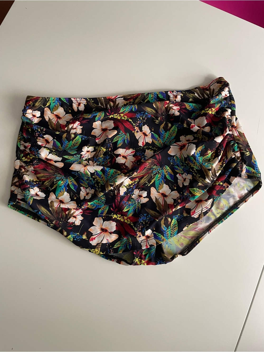 Retro Floral High-Waist Swim Bottoms Only - (Bikini top sold separately)